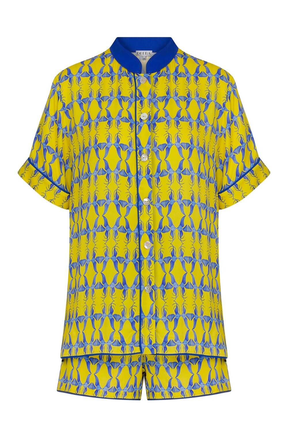 Kissing Fish Nehru Short Pyjama set