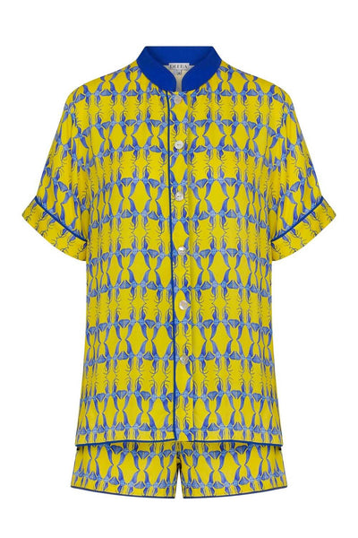 Kissing Fish Nehru Short Pyjama set
